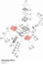 Diagram preview: Damping rubber (93006001080)