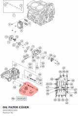 Diagram preview: OIL FILTER COVER (A64038041000)