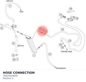 Diagram preview: HOSE CONNECTION (79615019000)