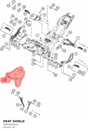 Diagram preview: HEAT SHIELD (90805090000)