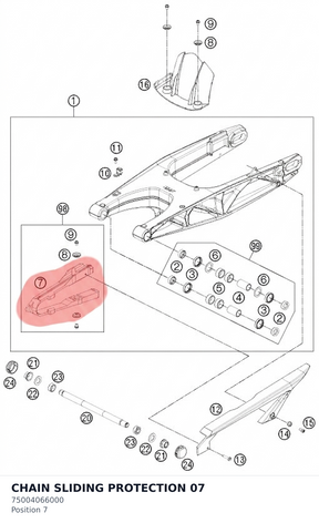 Diagram preview: CHAIN SLIDING PROTECTION    07 (75004066000)