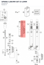 Diagram preview: SPRING 3,8N/MM SET D 4,9MM (91410012S)