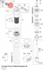 Diagram preview: O-ring 27x1,5 Viton70 green IS (50180217)
