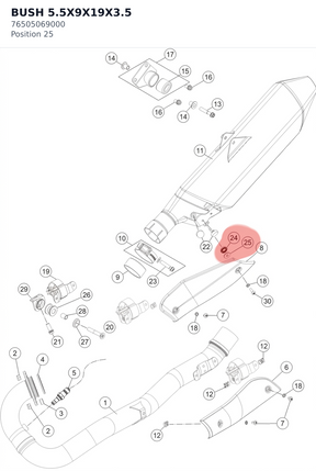 Diagram preview: BUSH 5.5X9X19X3.5 (76505069000)