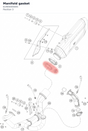 Diagram preview: Manifold gasket (61905005005)