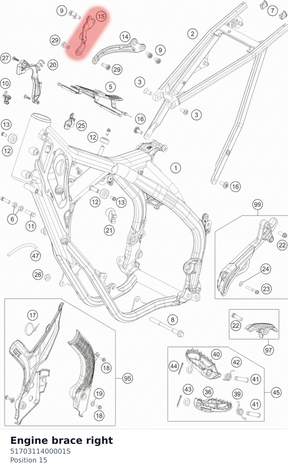 Diagram preview: Engine brace right (5170311400001S)
