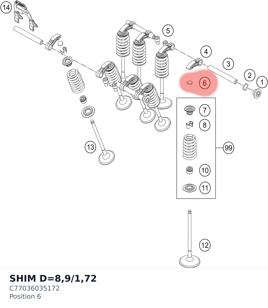 Diagram preview: SHIM D=8,9/1,72 (C77036035172)