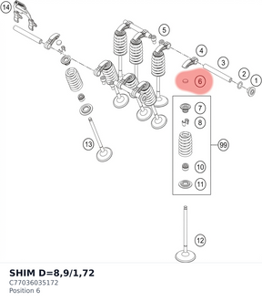 Diagram preview: SHIM D=8,9/1,72 (C77036035172)