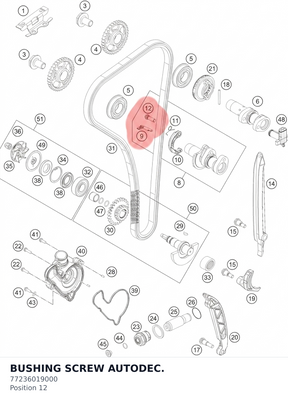 Diagram preview: BUSHING SCREW AUTODEC. (77236019000)