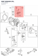 Diagram preview: MAP SENSOR CPL. (77741085044)