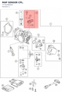 Diagram preview: MAP SENSOR CPL. (77741085044)