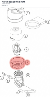 Diagram preview: FILTER BOX LOWER PART (72006001000)