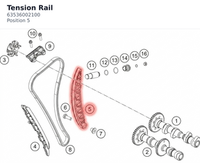 Diagram preview: Tension Rail (63536002100)