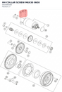 Diagram preview: HH COLLAR SCREW M6X30 INOX (0025060300)
