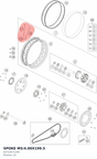 Diagram preview: SPOKE M5/4.00X199.5 (60710071199)