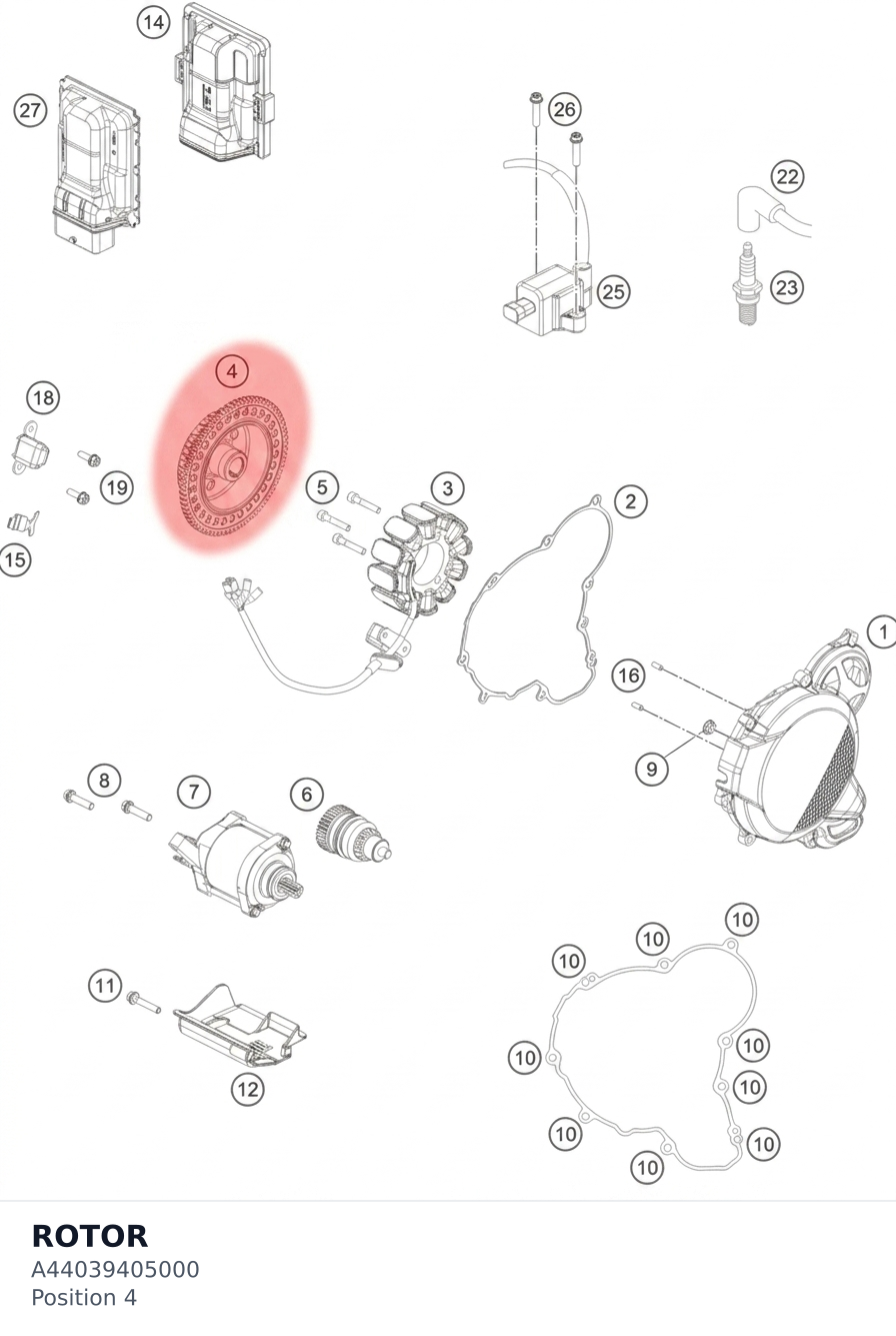 Diagram preview: ROTOR (A44039405000)