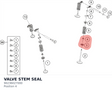 Diagram preview: VALVE STEM SEAL (90236027000)