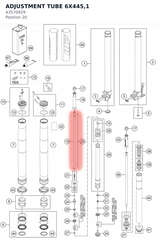 Diagram preview: ADJUSTMENT TUBE 6X445,1 (43570929)
