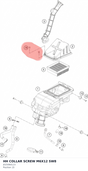 Diagram preview: HH COLLAR SCREW M6X12 SW8 (J025060123)
