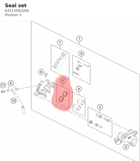 Diagram preview: Seal set (63513081000)