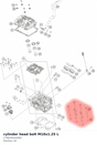 Diagram preview: cylinder head bolt M10x1.25 L (C78630044000)