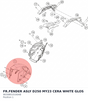 Diagram preview: FR.FENDER ASLY D250 MY23 CERA WHITE GLOS (96308010100AB)