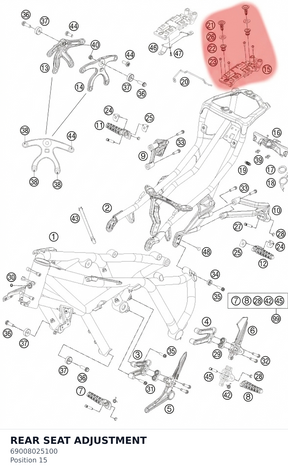 Diagram preview: REAR SEAT ADJUSTMENT (69008025100)
