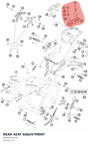 Diagram preview: REAR SEAT ADJUSTMENT (69008025100)