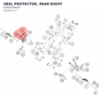 Diagram preview: HEEL PROTECTOR, REAR RIGHT (95805089000)