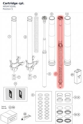 Diagram preview: Cartridge cpl. (48SAF1Q26L)