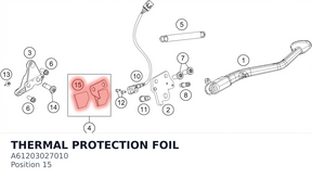Diagram preview: THERMAL PROTECTION FOIL (A61203027010)
