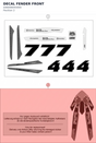 Diagram preview: DECAL FENDER FRONT (A46008093000)