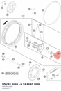 Diagram preview: SPACER BUSH L/S SX 60/65 2000 (46010014000)