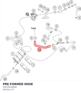 Diagram preview: PRE-FORMED HOSE (93015026000)