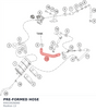 Diagram preview: PRE-FORMED HOSE (93015026000)