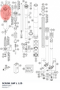 Diagram preview: SCREW CAP L 125 (48600516E1)