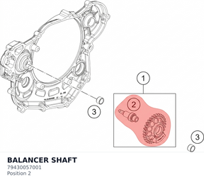 Diagram preview: BALANCER SHAFT (79430057001)