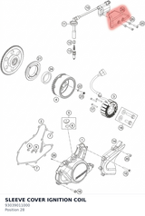 Diagram preview: SLEEVE COVER IGNITION COIL (93039011000)