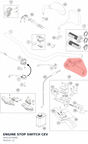 Diagram preview: ENGINE STOP SWITCH CEV (50311074000)