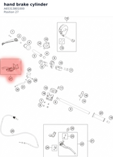 Diagram preview: hand brake cylinder (A65313801000)