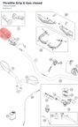 Diagram preview: Throttle Grip E-Gas closed (76502210000)