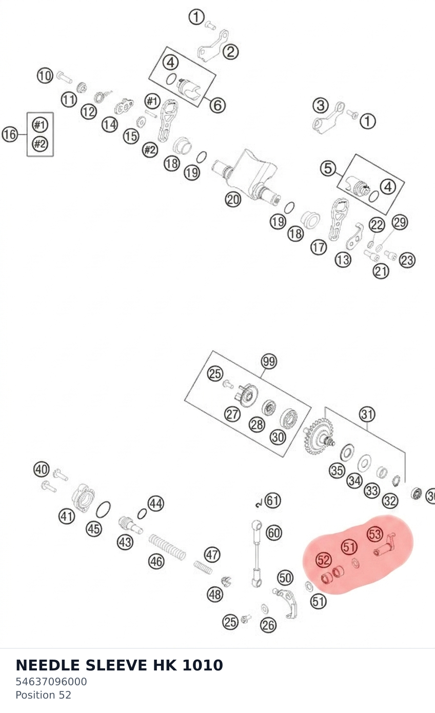Diagram preview: NEEDLE SLEEVE HK 1010 (54637096000)