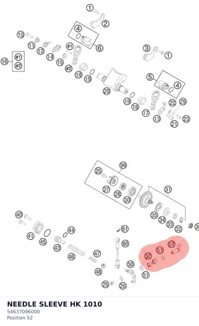 Diagram preview: NEEDLE SLEEVE HK 1010 (54637096000)