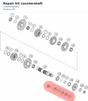 Diagram preview: Repair kit countershaft (C00050000992)