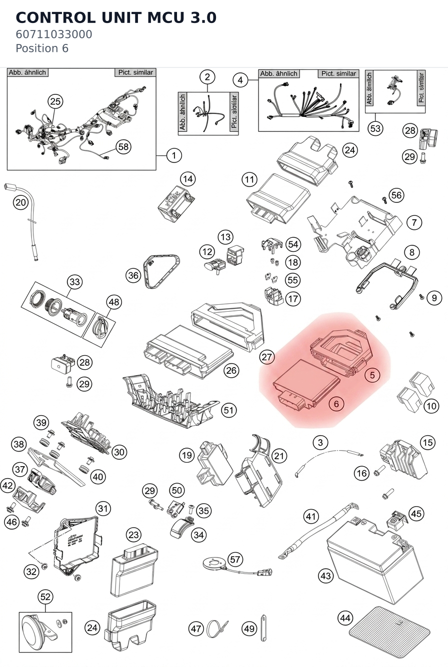 Diagram preview: CONTROL UNIT MCU 3.0 (60711033000)