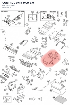 Diagram preview: CONTROL UNIT MCU 3.0 (60711033000)