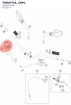 Diagram preview: THROTTLE, CMPL. (95802010044)