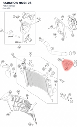 Diagram preview: RADIATOR HOSE 08 (76535024000)