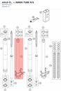 Diagram preview: AXLE-CL. + INNER TUBE R/S (43570751S1)