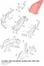 Diagram preview: S.COWL UPR LIQ METAL GLOSS+DCL ADV 390 (95808013000BKA)